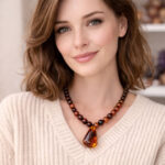 Kehribar Damla Kolye - Görsel 2