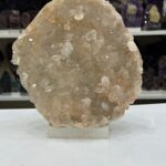 Müzelik Dev Boy Doğal Pembe Kalsit Geode Küme - Master Kristal