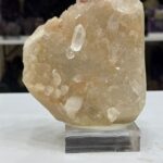 Kristal Pırıltılı Doğal Pembe Kalsit Geode Küme (Master Kristal)