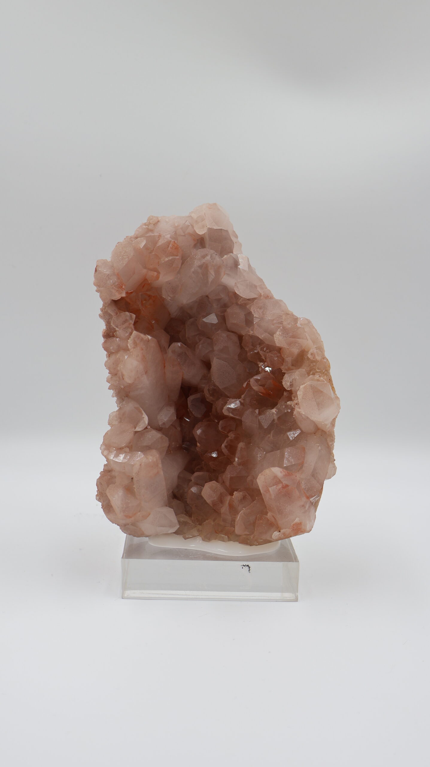 IMG_1169 Müzelik Doğal Pembe Kalsit Geode Küme - Master Kristal - Görsel 1