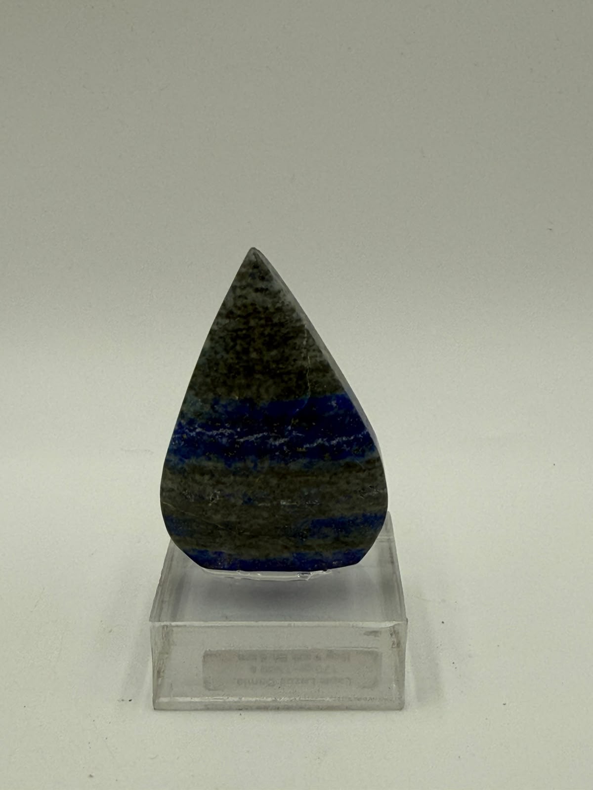 urun-99.jpg Lapis Lazuli - Şeffaf Kaideli Dekoratif Doğal Taş - Görsel 1